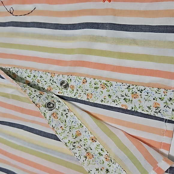 Alfred Dunner Women's Size 14 Snap Up 3/4 Sleeves With Embroidery Blouse #W-587 - Picture 6 of 12